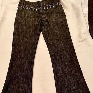 🎉👖BOGO black wash denim jean with jeweled waist